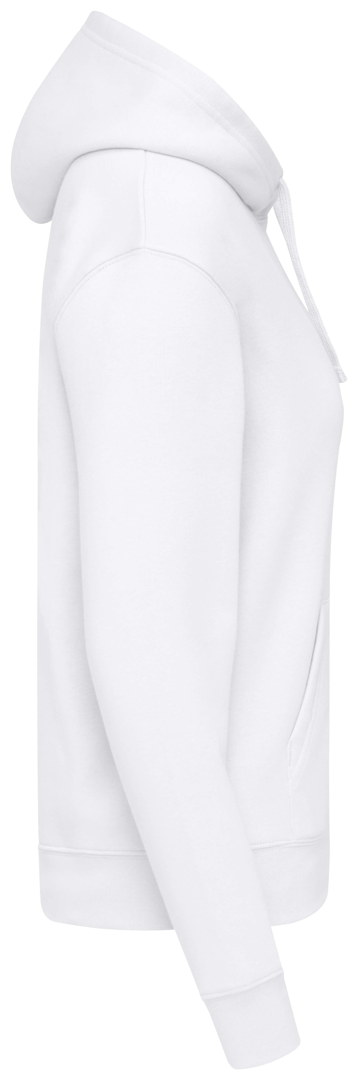 Dames hoodie wit - zijkant