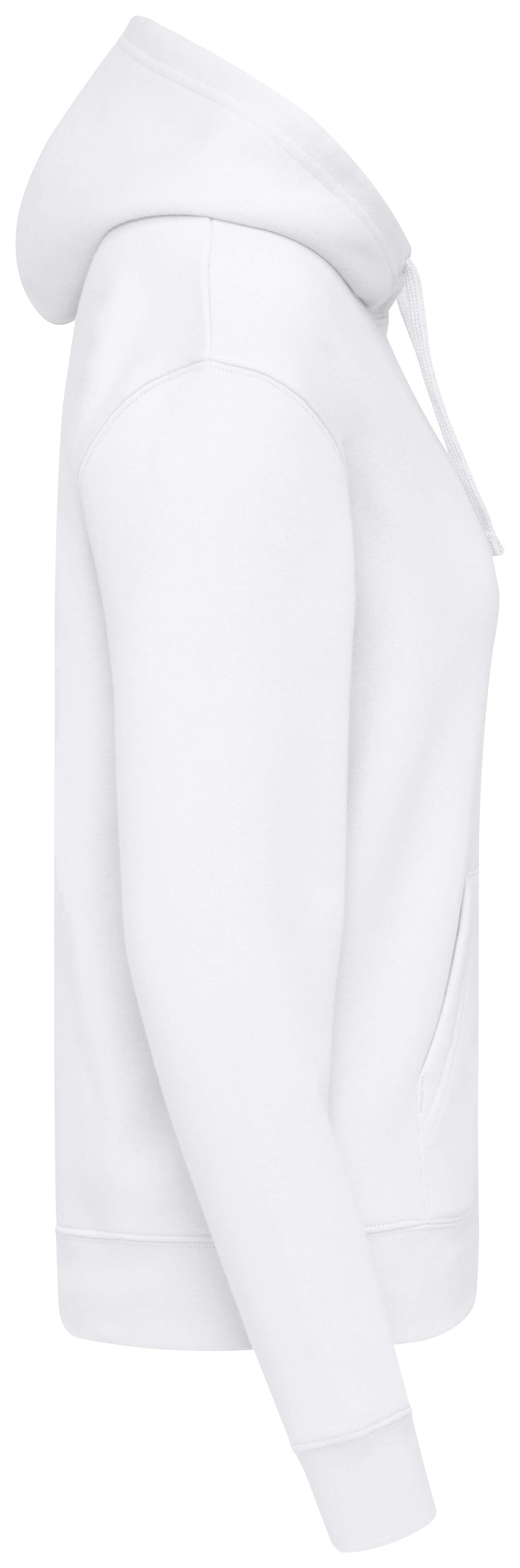 Dames hoodie wit - zijkant
