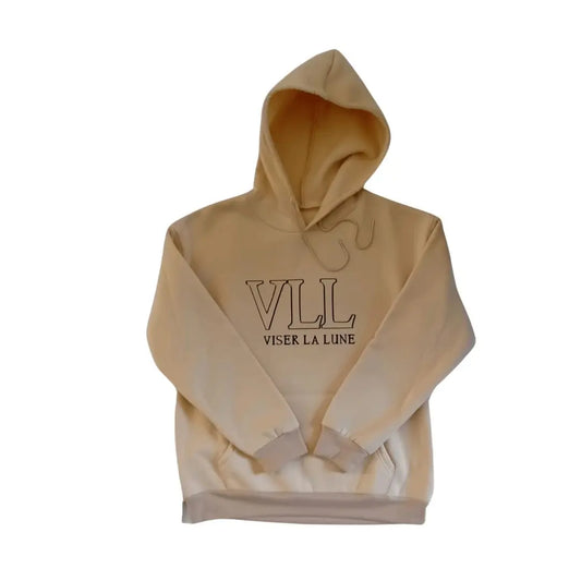 Hoodie beige met opdruk CC Brands