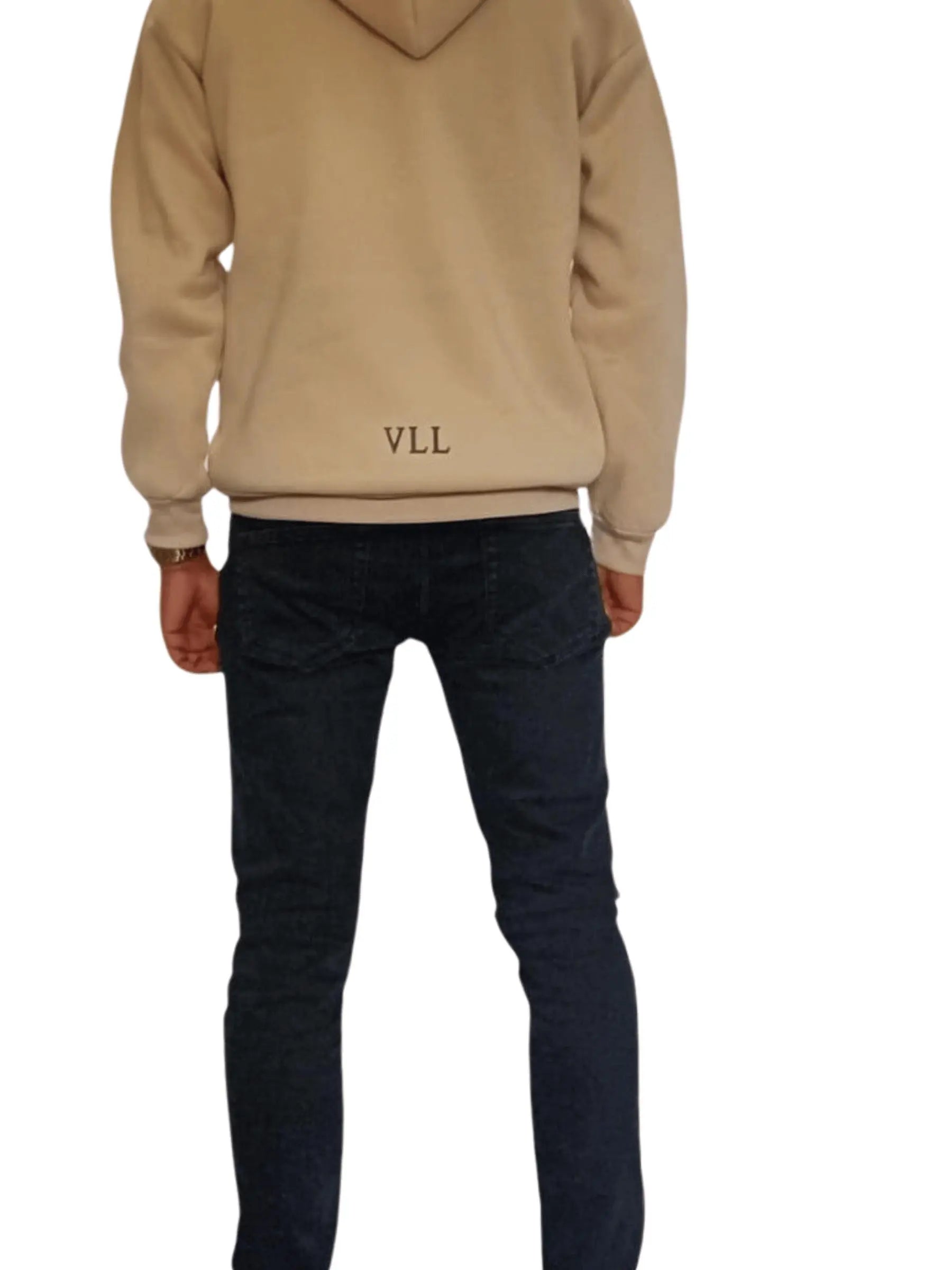 Hoodie beige met opdruk CC Brands