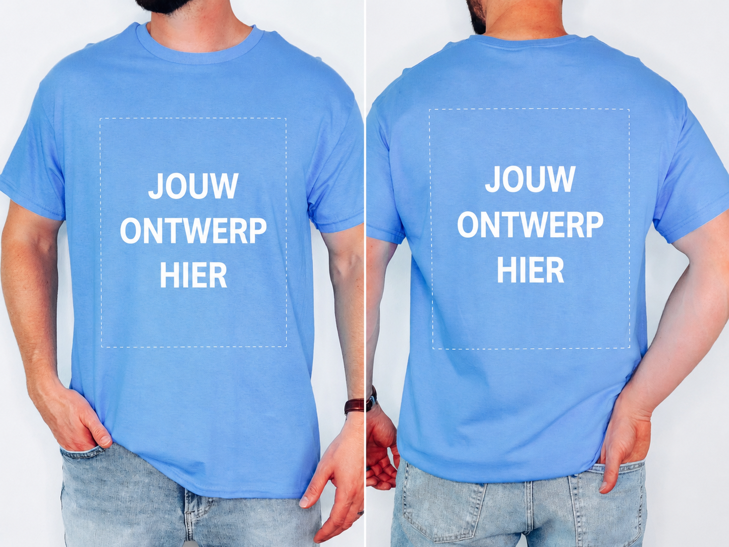 T-shirt | eigen ontwerp | licht blauw CC Brands