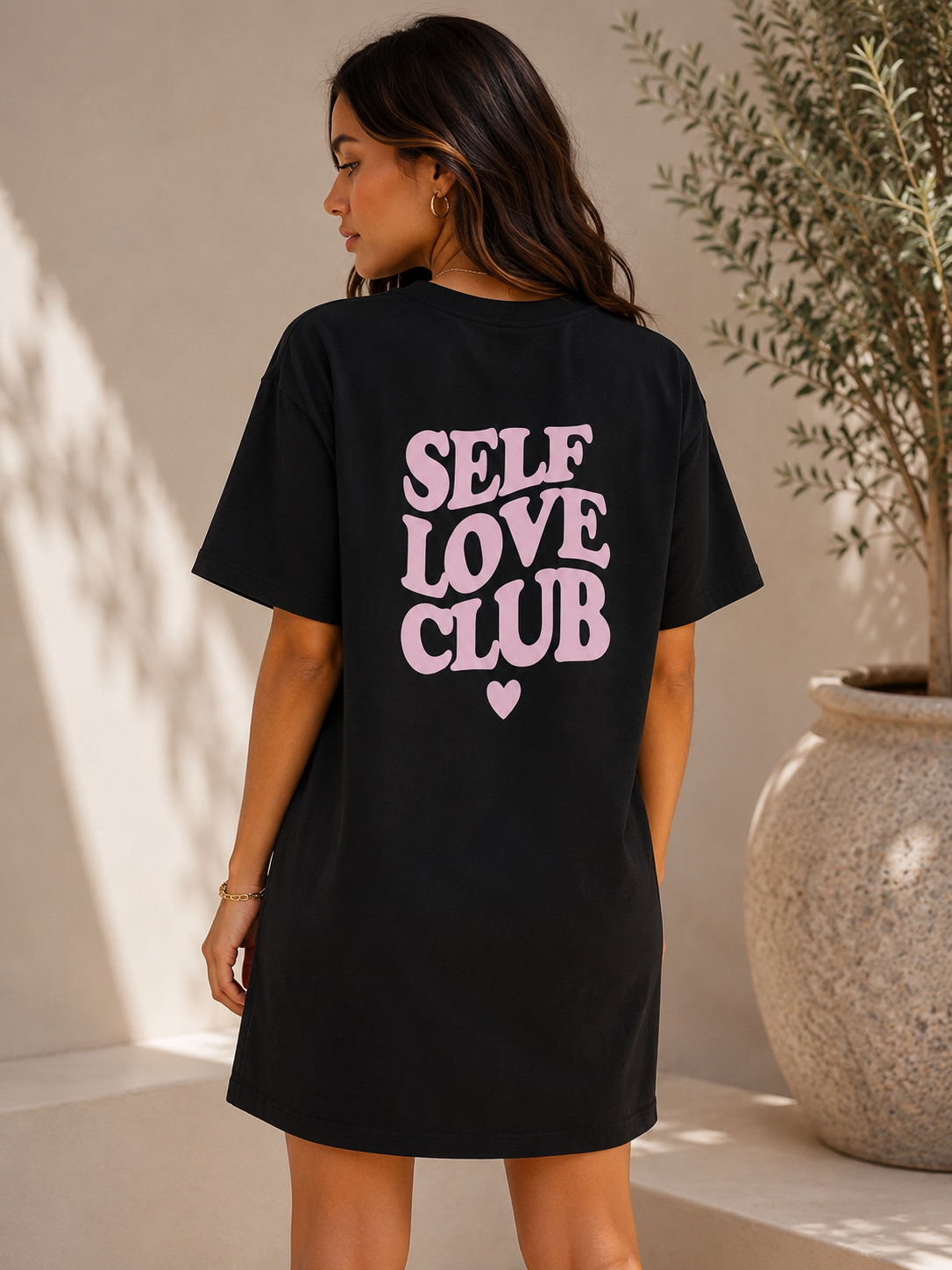 Self love club t-shirt achterkant