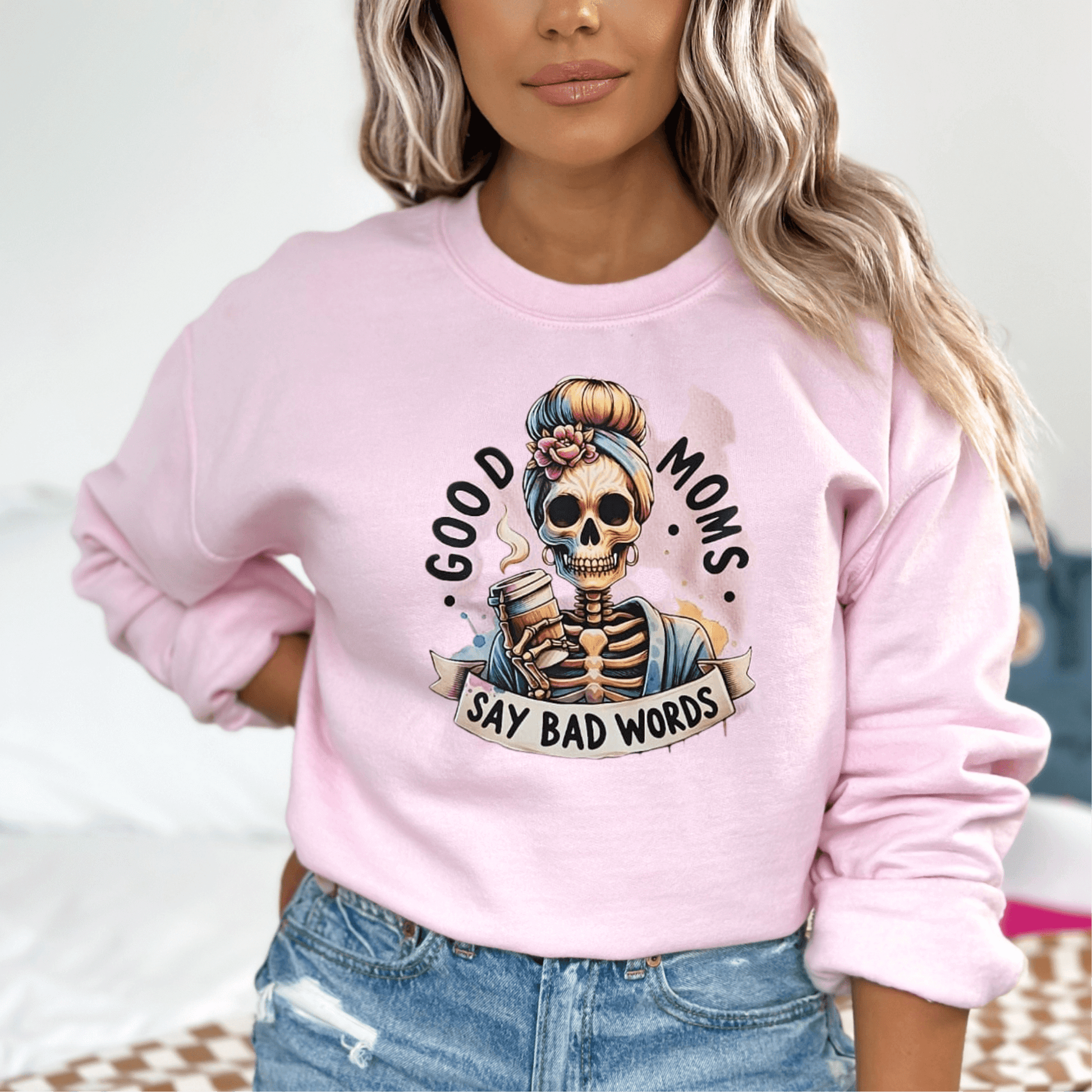 Dames sweater Good Moms Say Bad Words CC Brands