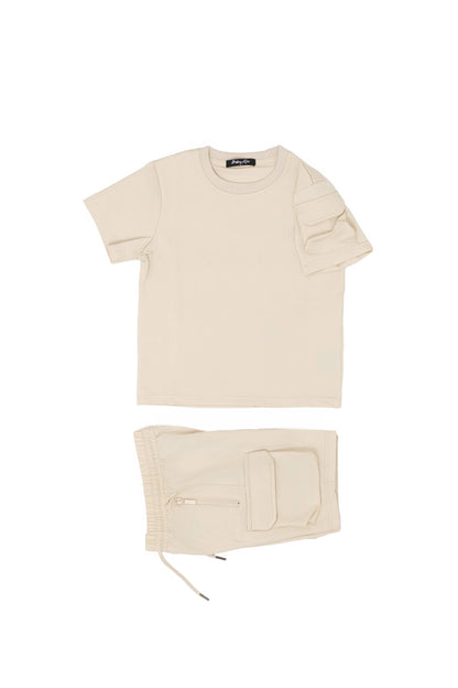 Kinder set t-shirt + korte broek bl873-3: 10A Zayne Paris