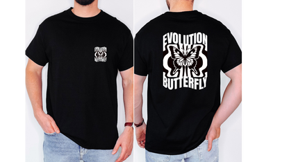 T-shirt met witte print CC Brands