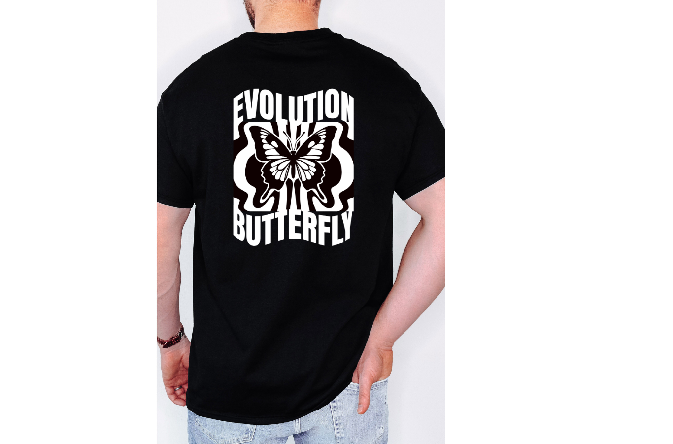 T-shirt met witte print CC Brands