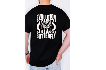 T-shirt met witte print CC Brands