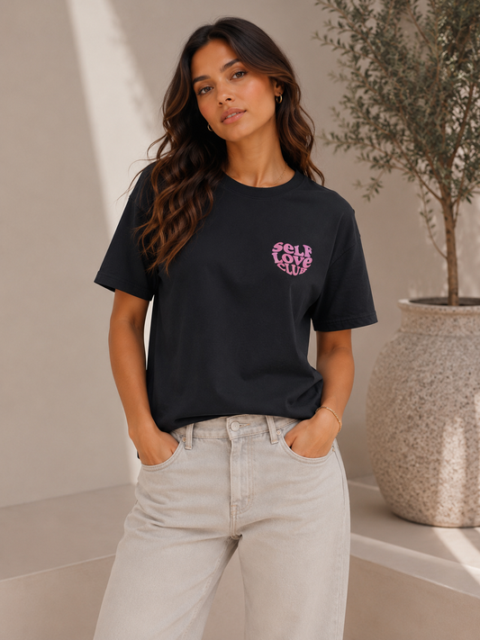 Crop top self love club voorkant diverse keluren