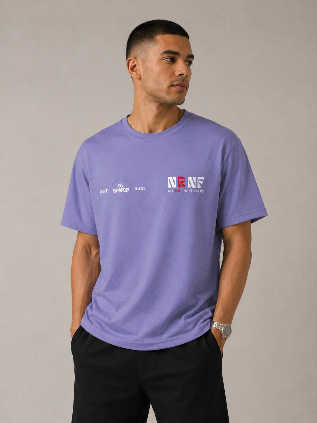 No RAIN NO FLOWERS T-SHIRT CC BRANDS