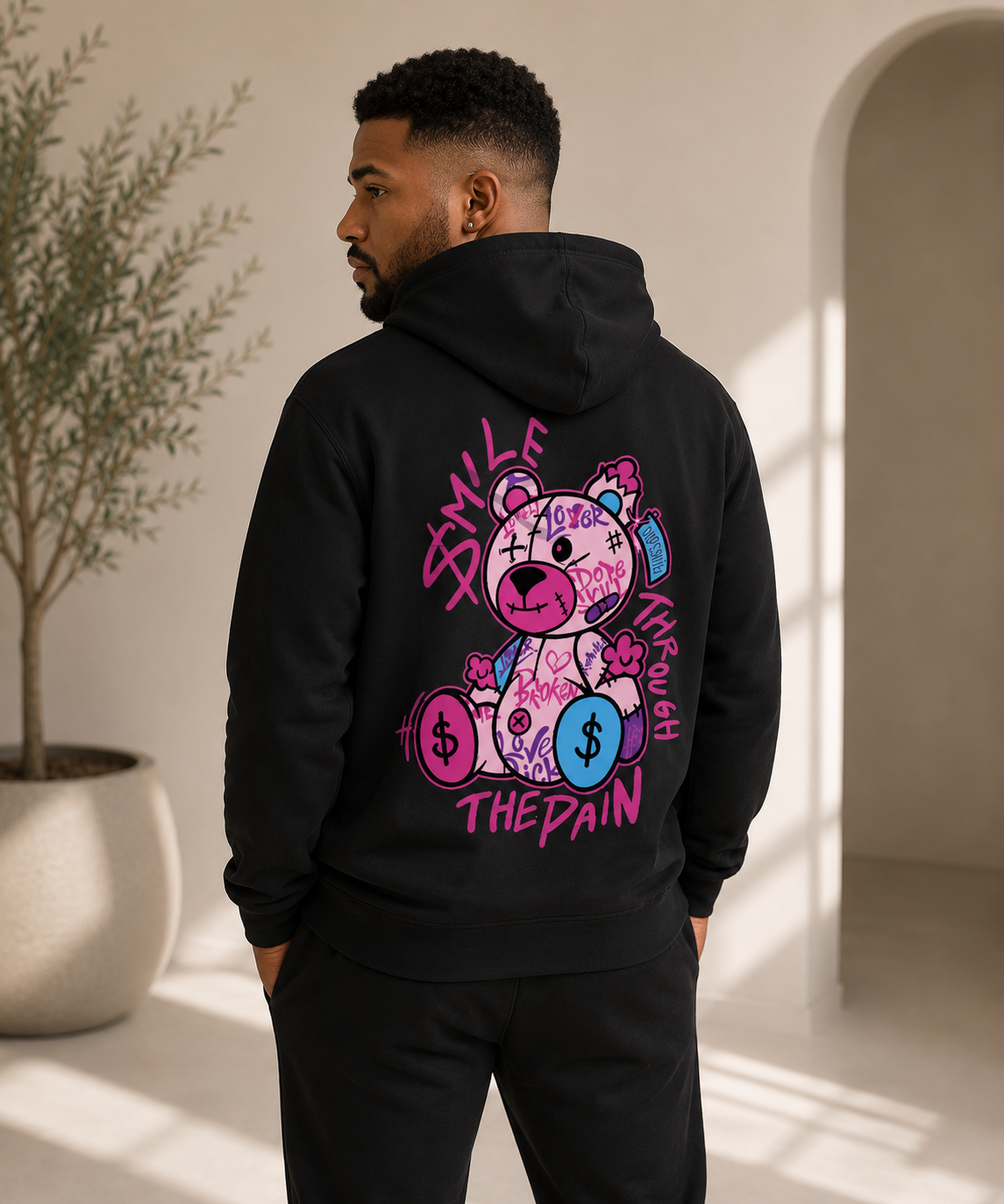 Achterkant hoodie