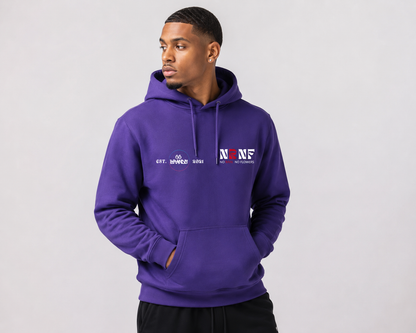 Hoodie CCBRANDS met print CC Brands paars