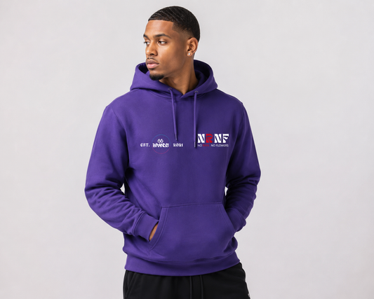Hoodie CCBRANDS met print CC Brands paars