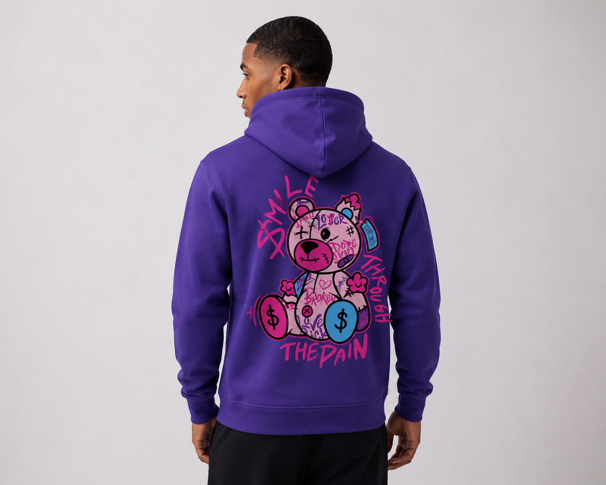 Hoodie CCBRANDS met print CC Brands paar acherkant