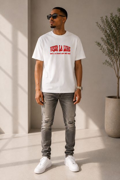 Viser La Lune wit T-shirt CC BRANDS