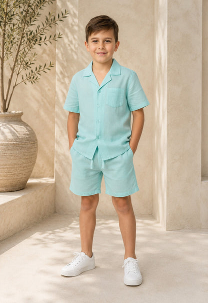 Kinder zomer set | jongens | mint blauw CC Brands
