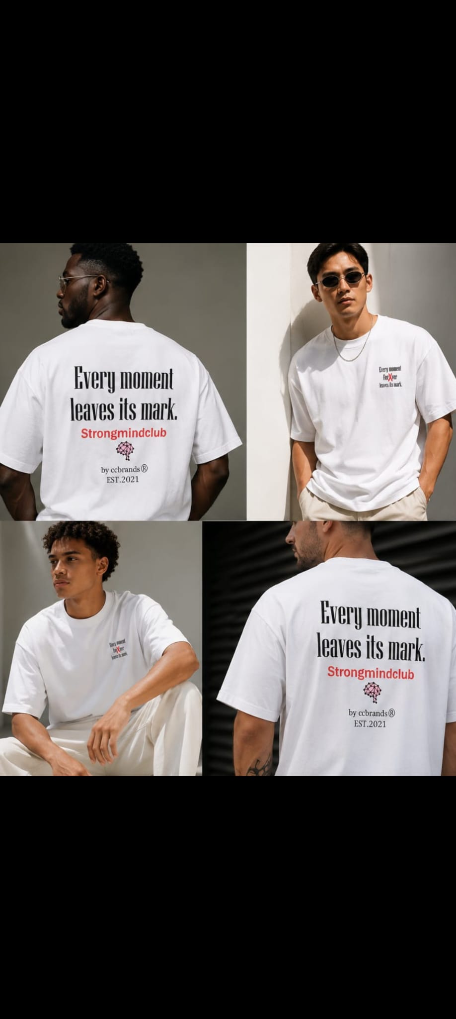 T-shirt| Strongmindclub | wit