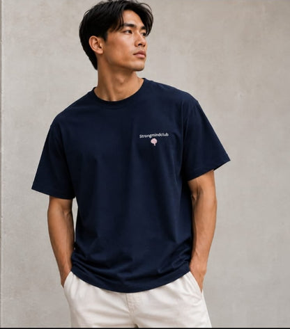 T-shirt| Strongmindclub |Navy blue | heren