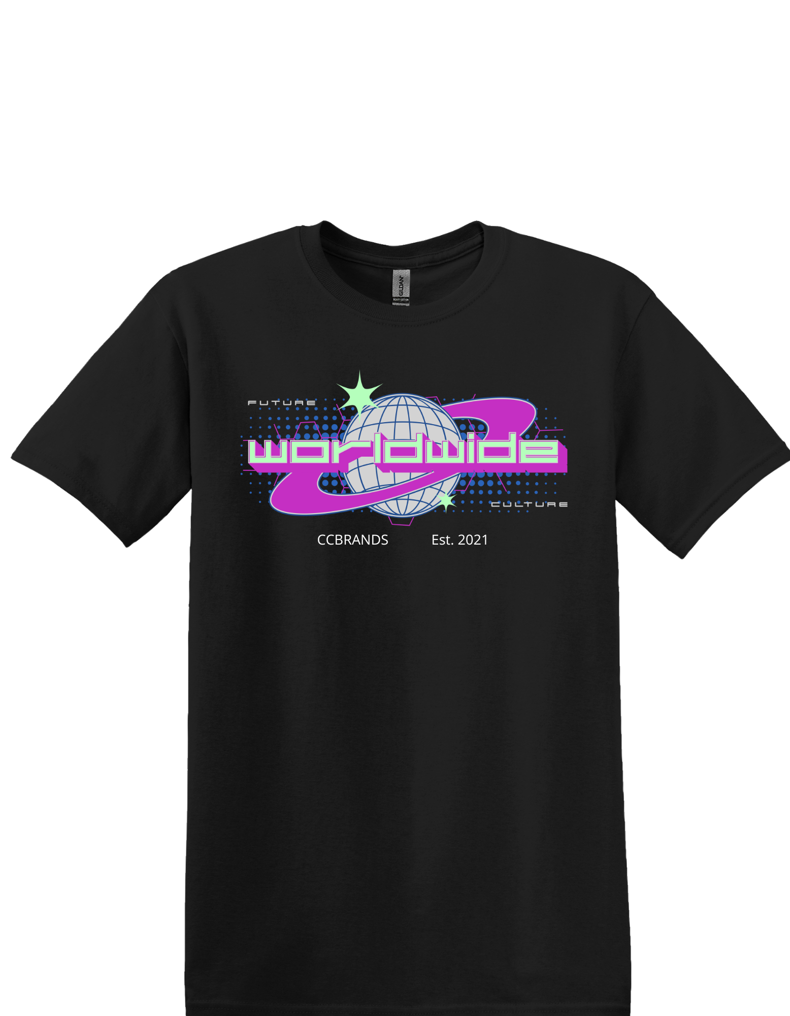 T-shirt met print CC Brands